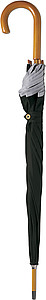 Umbrella with reflective border Black