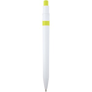 Unica recycled plastic ballpoint pen (blue ink), lime green