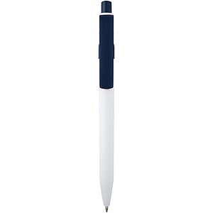 Unica recycled plastic ballpoint pen (blue ink), navy