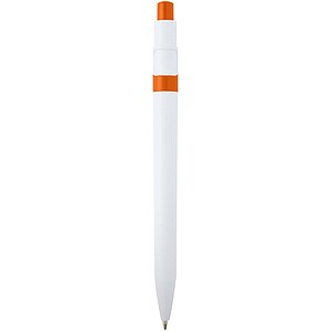 Unica recycled plastic ballpoint pen (blue ink), orange