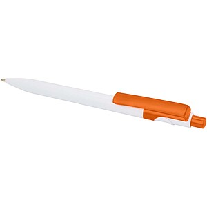 Unica recycled plastic ballpoint pen (blue ink), orange