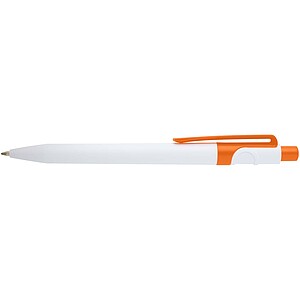 Unica recycled plastic ballpoint pen (blue ink), orange