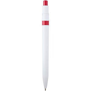Unica recycled plastic ballpoint pen (blue ink), red