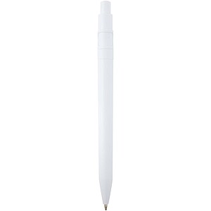 Unica recycled plastic ballpoint pen (blue ink), white