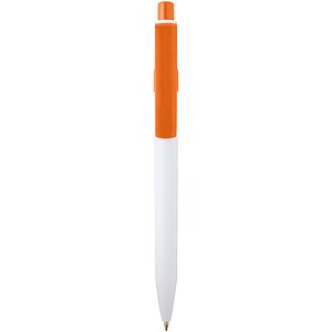 Unica recycled plastic ballpoint pen, orange