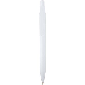 Unica recycled plastic ballpoint pen, white