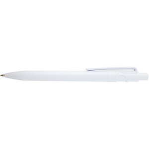 Unica recycled plastic ballpoint pen, white