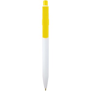 Unica recycled plastic ballpoint pen, yellow