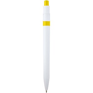 Unica recycled plastic ballpoint pen, yellow