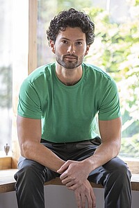 Unisex Heros T-shirt with short sleeves, black, L