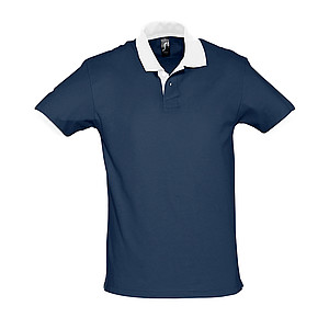 UNISEX POLO SHIRT PRINCE, FRENCH NAVY/WHITE, M