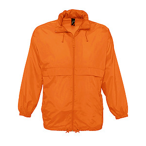 UNISEX WATER REPELLENT WINDBREAKER SURF, ORANGE, XXL