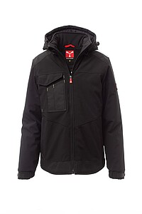 Unisex winter jacket Payper PERFORMER PAD, black, size L