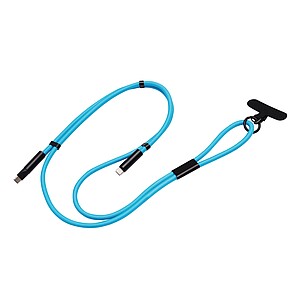 Universal phone lanyard, blue