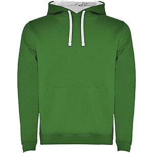 Urban kids hoodie, green with white details, 11/12 years