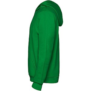 Urban kids hoodie, green with white details, 11/12 years