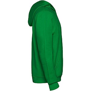 Urban kids hoodie, green with white details, 3/4 years