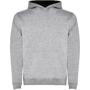 Urban kids hoodie, grey with black details, 3/4 years