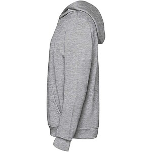 Urban kids hoodie, grey with black details, 3/4 years