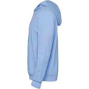 Urban kids hoodie, light blue with white details, 3/4 years