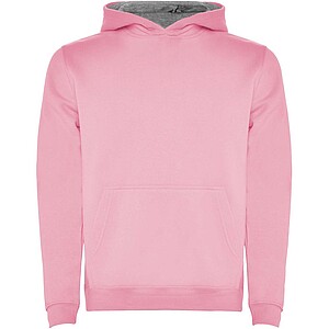 Urban kids hoodie, pink with grey details, 11/12 years