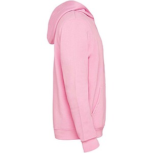 Urban kids hoodie, pink with grey details, 3/4 years