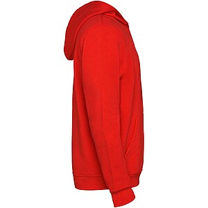 Urban kids hoodie, red with black details, 3/4 years