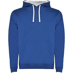 Urban kids hoodie, roayl blue with white details, 11/12 years