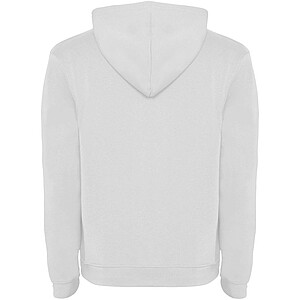 Urban kids hoodie, white with blue details, 3/4 years