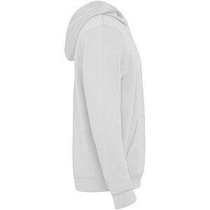 Urban kids hoodie, white with blue details, 3/4 years