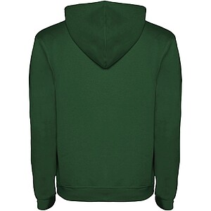 Urban mens hoodie, green with white details, XS