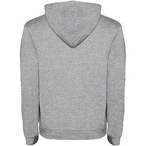 Urban mens hoodie, grey with black details, 4XL
