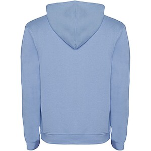 Urban mens hoodie, light blue with white details, XS