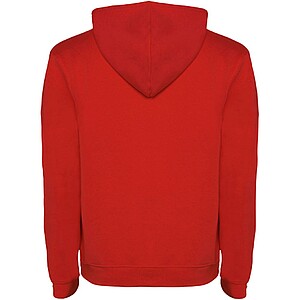 Urban mens hoodie, red with black details, XS