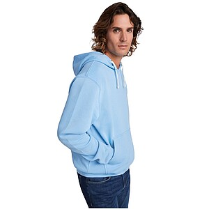 Urban mens hoodie, wine with grey details, XS