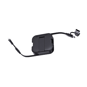 Urban Vitamin 100W stand with retractable cable, black