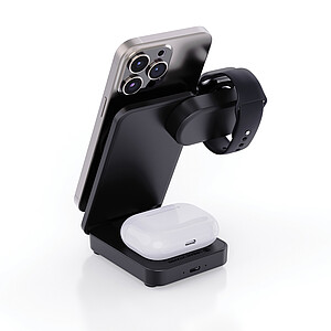 Urban Vitamin Arcadia RCS rplastic 15W 3in1 magnetic charger, black