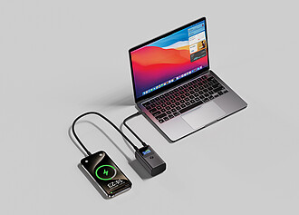 Urban Vitamin Campbell 55W 10.000mAh pocket powerbank, grey