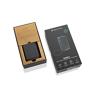 Urban Vitamin Eureka hybrid GANcharger 10000mah powerbank65W, black