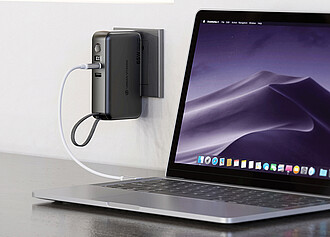 Urban Vitamin Eureka hybrid GANcharger 10000mah powerbank65W, black