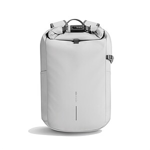 Urban Water Resistant Anti-theft Backpack, off white, grey