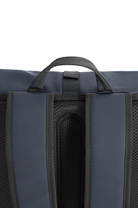 Urban Water Resistant Flap-top Backpack, navy, black