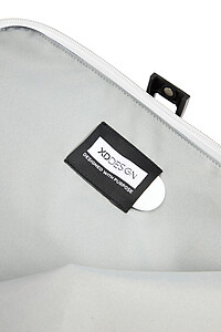 Urban Water Resistant Flap-top Backpack, off white, black