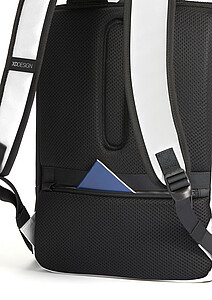 Urban Water Resistant Flap-top Backpack, off white, black