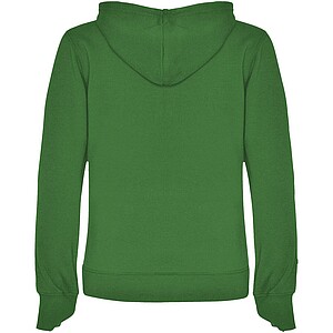 Urban womens hoodie, green with white details, S