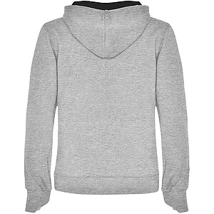 Urban womens hoodie, grey with black details, S