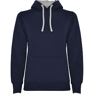 Urban womens hoodie, navy with grey details, S
