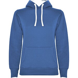 Urban womens hoodie, royal blue with white details, S