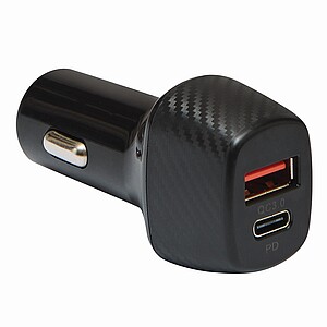 USB Car charger 20W, black