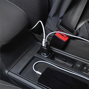 USB Car charger 20W, black
